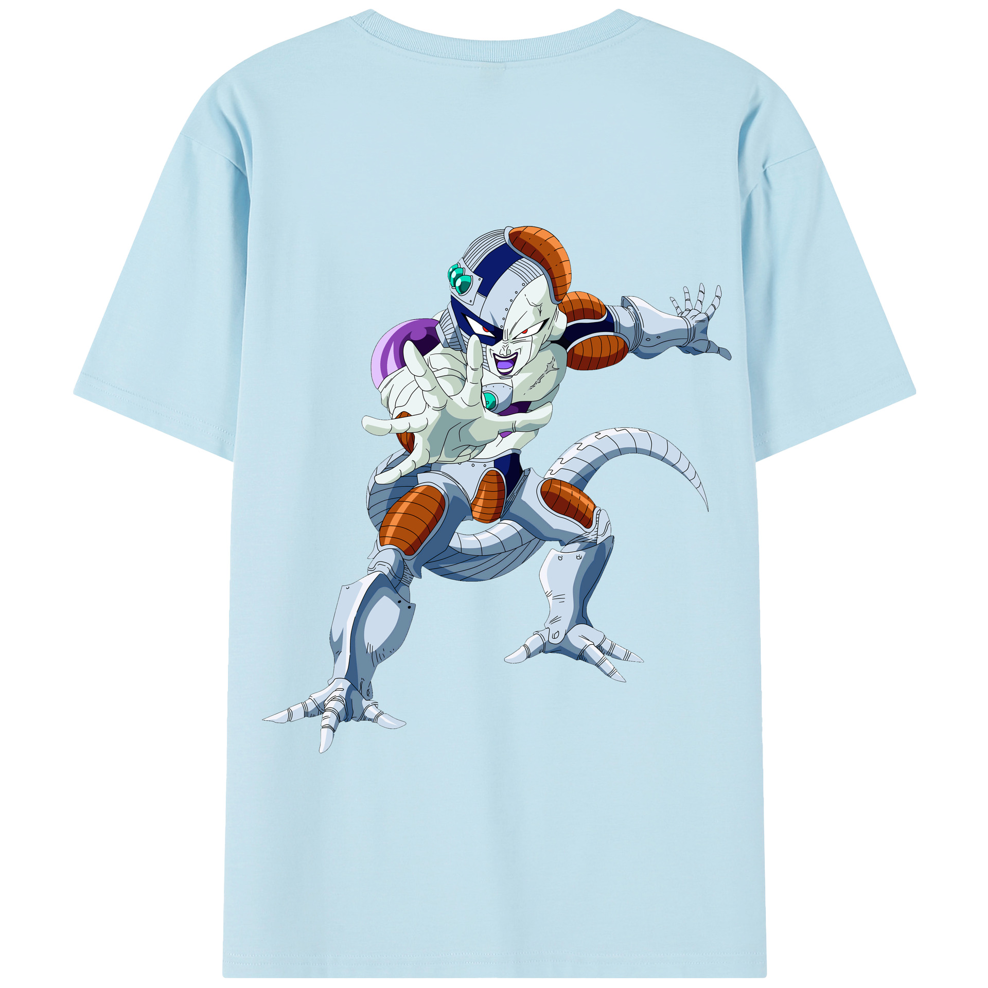 （画像用） ドラゴンボール フリーザ DRAGON BALL Frieza 綿100％半袖Tシャツ（背面プリント）